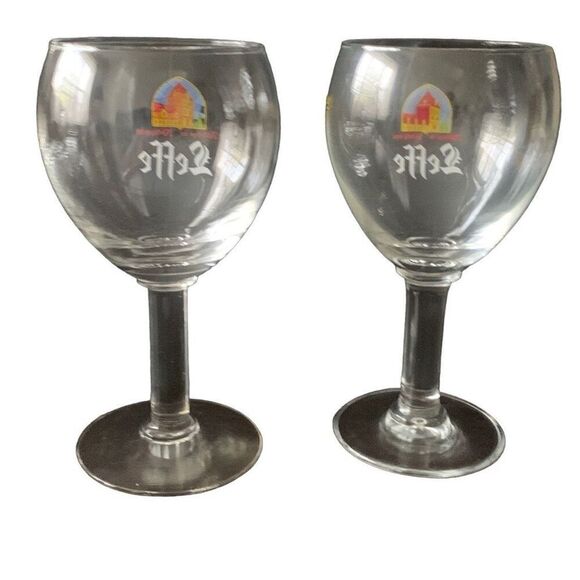 Vintage Leffe Beer Glasses Embrace the Timeless Beauty and Flavors of A Classic - Picture 2 of 14